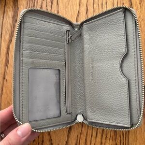 Michael Kors Gray Leather Wallet